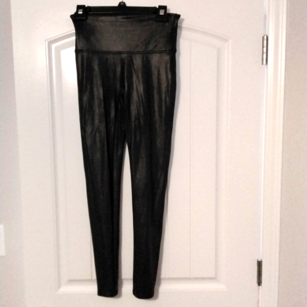 Spanx Faux Leather Leggings Women’s Size M